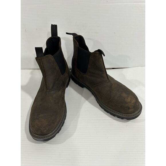 Men Wolverine Floorhand Waterproof Work Boot Brown SZ 10.510EW main image 4